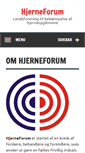 Mobile Screenshot of hjerneforum.dk
